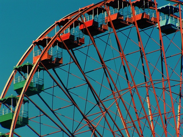 Riesenrad im Freizeitpark