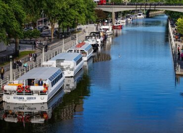 Rideau Canal mit Hausbooten