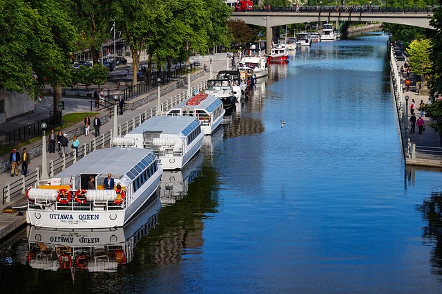 Rideau Canal mit Hausbooten